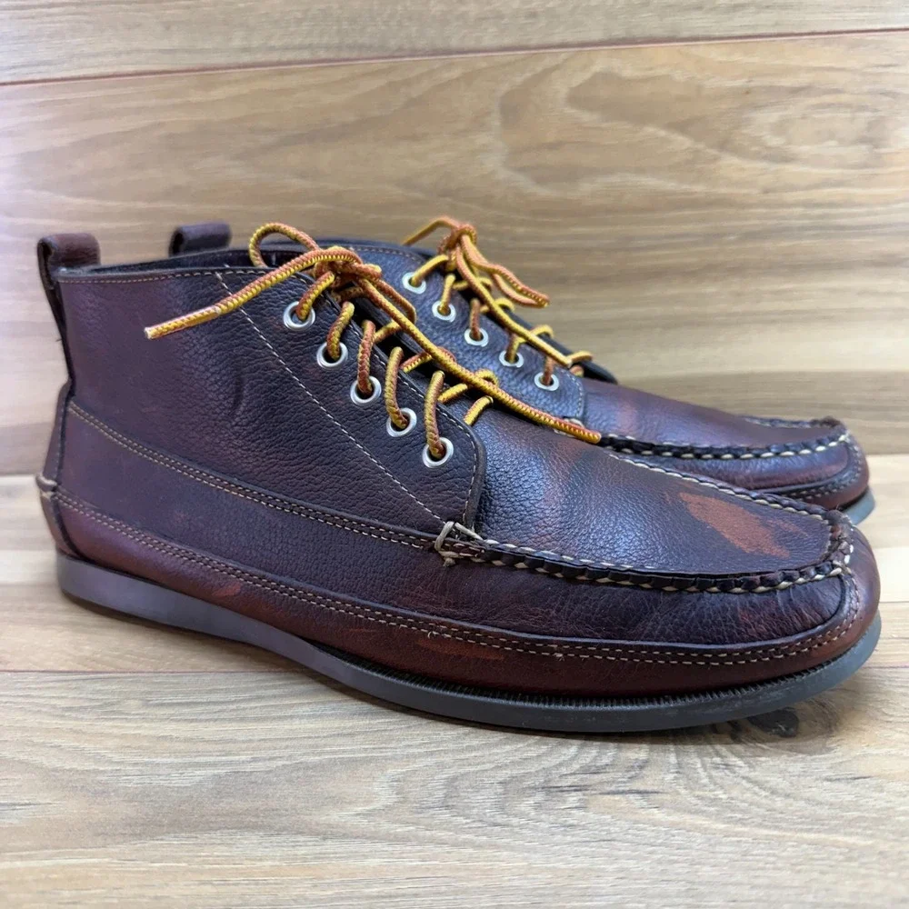LL BEAN Jackman Moc Toe Chukka Boot Mens 11 D Handsewn Casual Outdoor Heritage